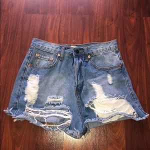 Jean shorts